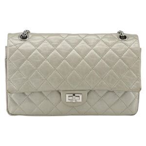 Chanel Reissue 2.55 Aged Calfskin Silver Calfskin Shoulder Bag Bag